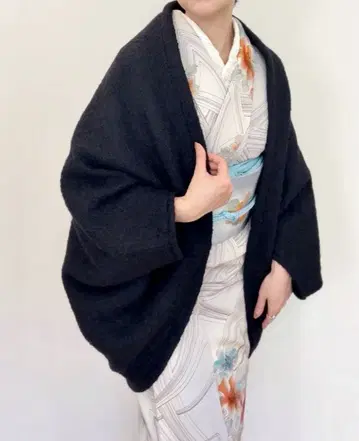 겉옷 모몽가 마가렛 네이비 기모노