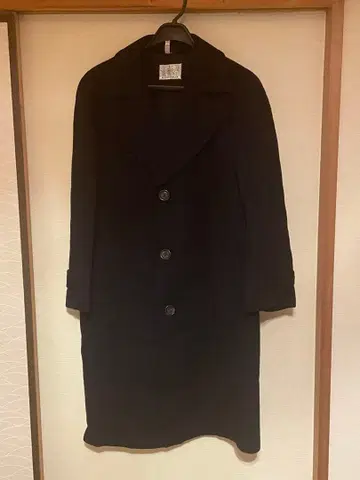 이치방칸 블랙 캐시미어 발마칸 코트