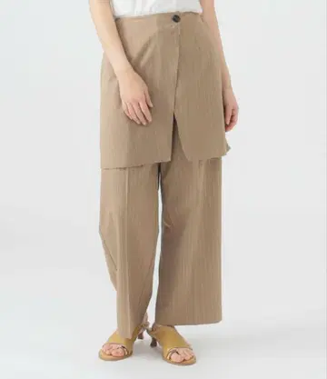 B:MING by BEAMS 랩스커트 부착 팬츠