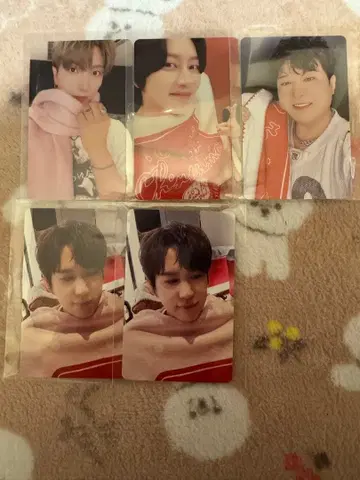 슈퍼주니어 핑크 크리스마스 트레이딩 카드