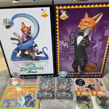 주토피아 Happy 복권 닉 포스터 피규어 세트