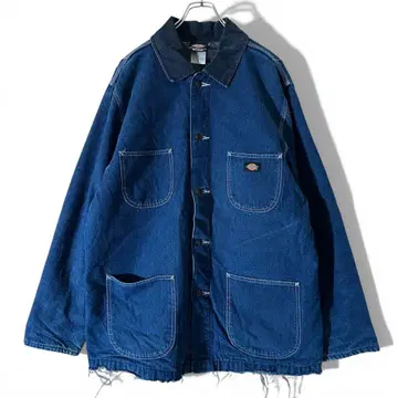 인기 컬러! Dickies 디키즈 데님 커버올 다크 네이비 XL