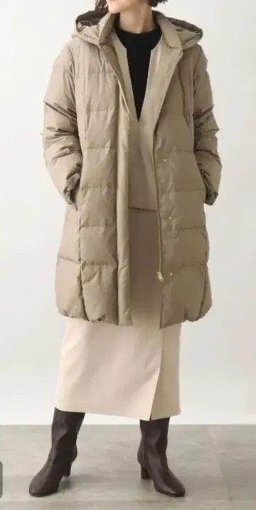 grove 심플하고 예쁜 롱 다운 [ALLIED] 사이즈 M 모카