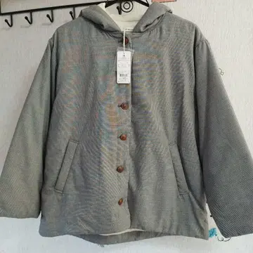 self+service C 보아 안감 후와리 후드 아우터 L 사이즈