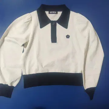 MARY QUANT 폴로셔츠 스타일 긴팔 니트 M