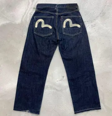 evisu 에비수 스트레이트 데님 다크 블루