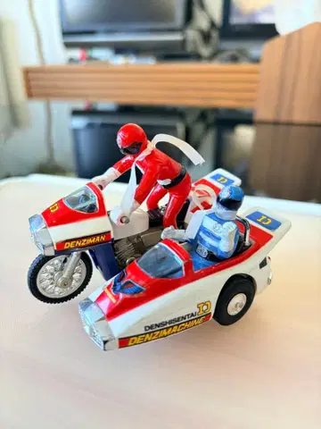 당시물 초회 출시 덴지맨 덴지 머신 (사이드카) 세트