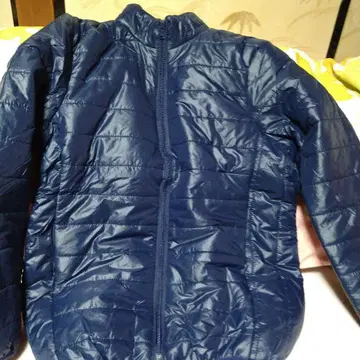 네이비 퀼팅 다운 자켓