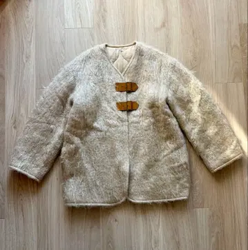 nowos 모헤어 샤기 코트 M 사이즈