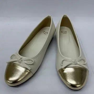 Fin 리본 플랫슈즈 아이보리 24.5cm