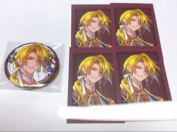 마츠리카 루오 오토 후유 매트 캔뱃지 미니 포토 카드