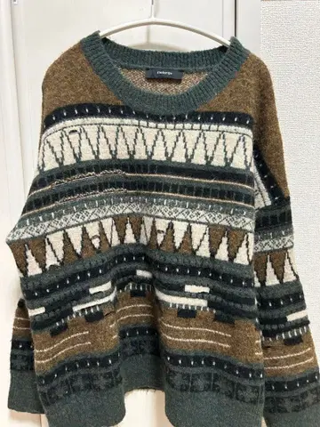 멜란지 울 스웨터