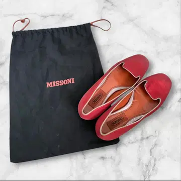 미쏘니 플랫슈즈 37 레드 복조리 포함