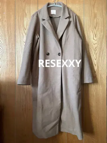 RESEXXY 미들 체스터 코트 카멜