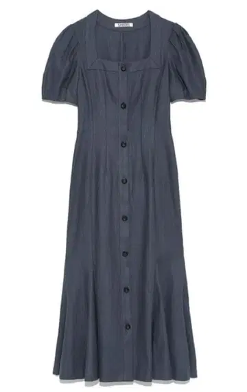 프론트 버튼 머메이드 원피스 snidel 스나이델 롱 원피스