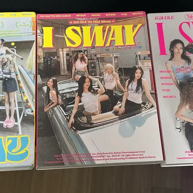 아이들 I sway 클락션 개봉 앨범 세트 양도