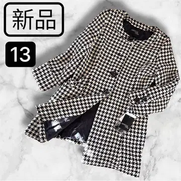 [택 포함 새상품] 하운드투스 리본 코트 노카라 A라인 엘레강트