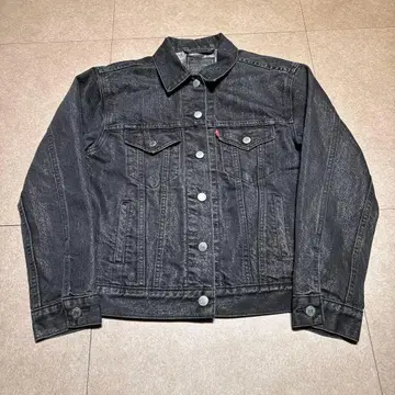 Levi's 데님 자켓 블랙 여성용 라메 XS