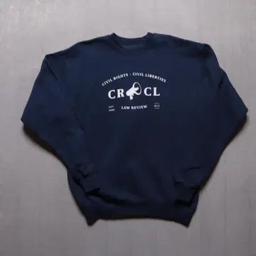 Hanes 4173 새상품급 트레이닝복 S 네이비 크루넥 프린트