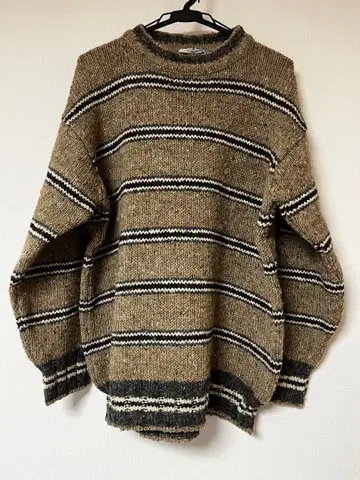 BONNER OF RELAND 보더 니트 XL 라이트 브라운