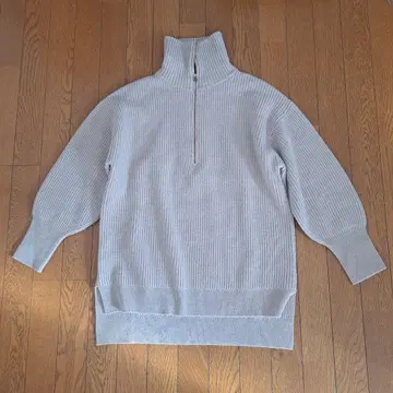 BARNYARDSTORM 하프 집 리브 니트