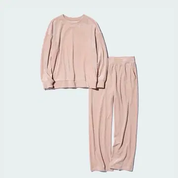 UNIQLO 울트라 스트레치 스무스 세트 핑크