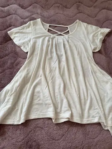 CECIL McBEE 화이트 반팔 튜닉