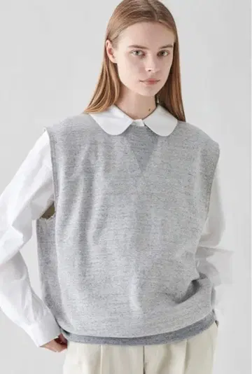 미사용 새상품 더 신존 그레이 맨투맨 베스트