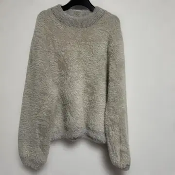 두 아카이브 Doux archives 샤기 니트 베이지 F 사이즈