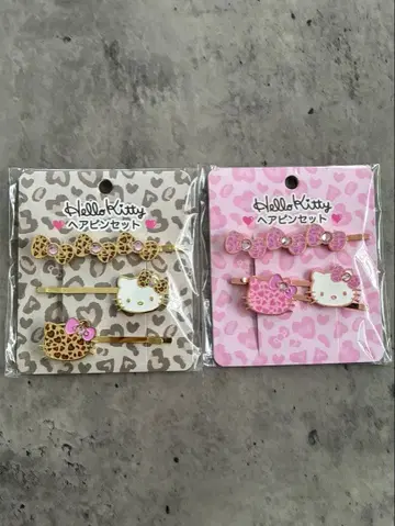 헬로키티 헤어핀 세트 2종
