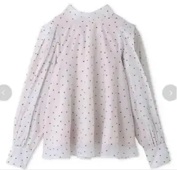 SNIDEL 오간자 시스루 블라우스