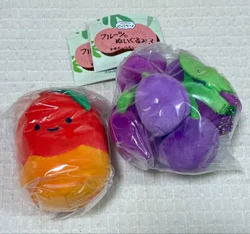 닛코리-노 후르츠 봉제 인형 3 포도 망고 가챠