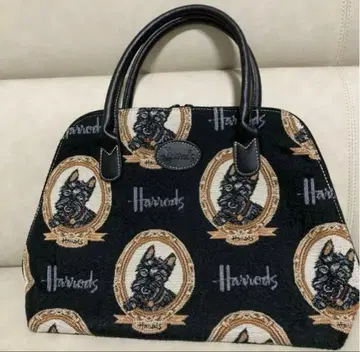 고블랑 직조 핸드백 테리어 패턴