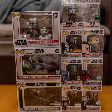 Funko POP! 만달로리안 세트 스타 워즈 피규어