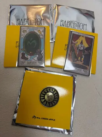Mrs. GREEN APPLE 바벨탑 핀즈&스티커 2개 세트