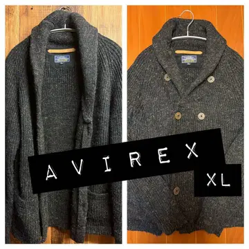 아비렉스 AVIREX 가디건 니트 스웨터 남성용