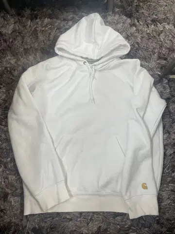 화이트 carhartt 후드티