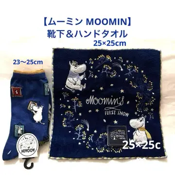 미사용 [ 무민 양말 & 핸드 타월 ] MOOMIN