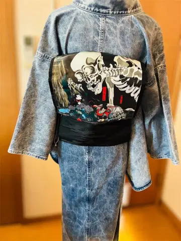 2부식 만들기 오비 우타가와 쿠니요시 가샤 해골