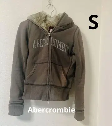 따뜻한 Abercrombie [ S ] 후드 부착 후드티 그레이