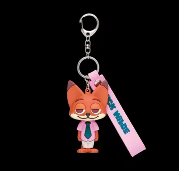 [ 미개봉품 ] 주토피아 러버 마스코트 키링 닉 Happy 복권