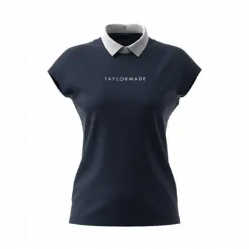 새상품 테일러메이드 반팔 셔츠 네이비 XS 백 지퍼