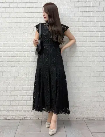 레이스 하이넥 드레스 원피스 MERCURYDUO S 사이즈 새상품급