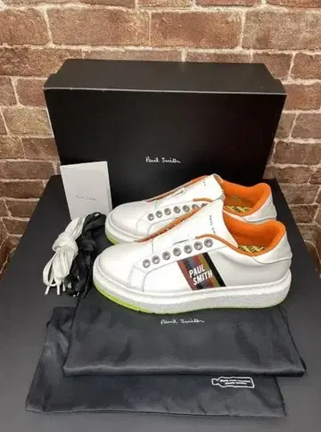 폴 스미스 스니커즈 화이트/오렌지/그린