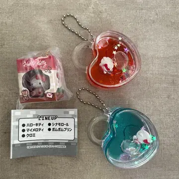 키티 곰 하트형 물에 뜨는 키링