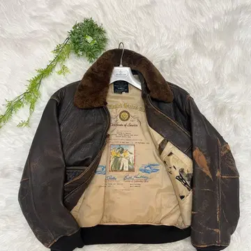 AVIREX 아비렉스 G-1 플라이트 자켓 가죽 자켓 천연 가죽