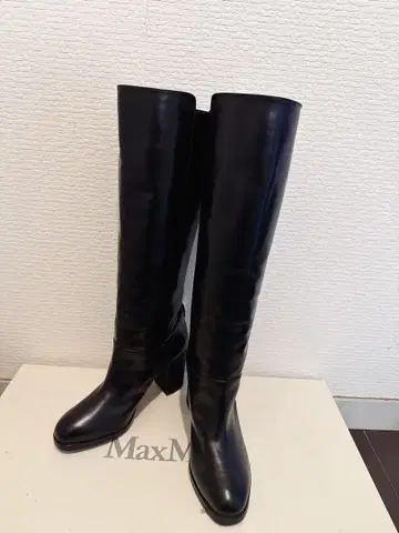 블랙 하이힐 롱 부츠