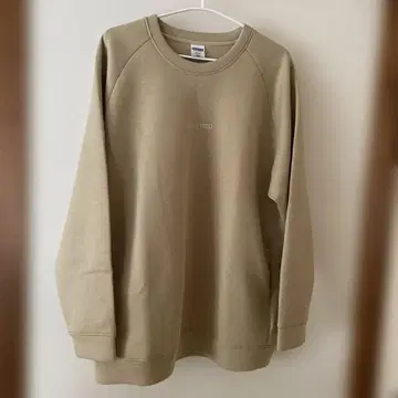 축산 농업 KUMIAI FEED 베이지 크루넥 트레이닝복