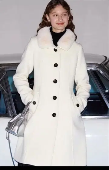 새상품 블루 라벨 스탠드 카라 코트