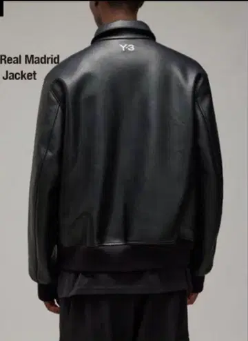 Y-3 레알 마드리드 가죽 자켓 블랙